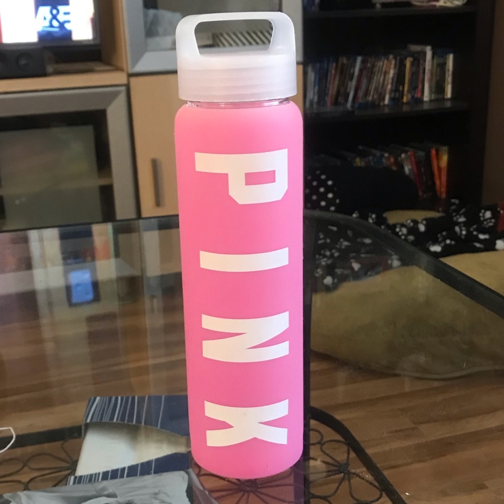 Victoria's Secret PINK glass water bottle
